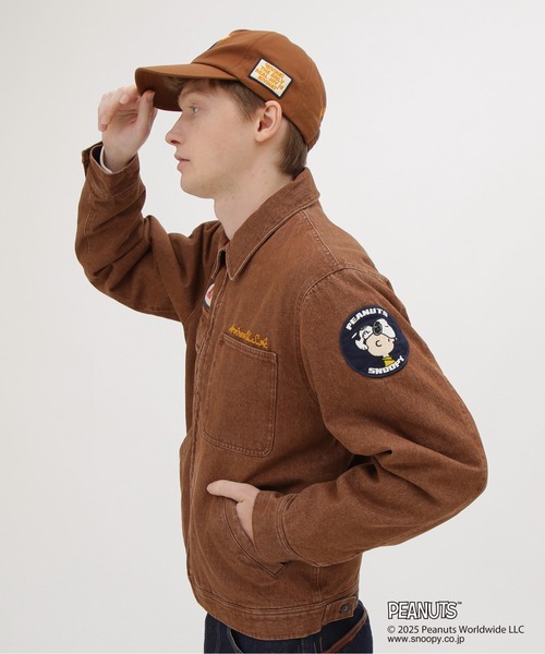 PEANUTS（ピーナッツ）の「《AVIREX × PEANUTS》WORK CAP / ワークキャップ / ピーナッツ / アヴィレックス（キャップ・メンズ・ブラック/ブラウン・FREE）」の12枚目の写真