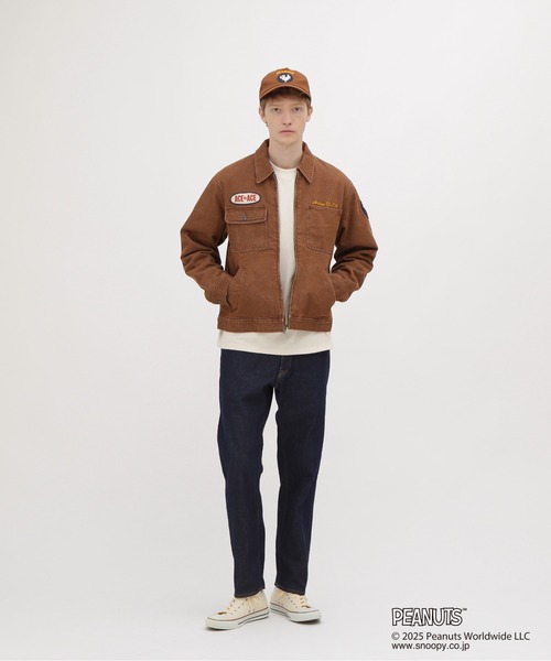 PEANUTS（ピーナッツ）の「《AVIREX × PEANUTS》WORK CAP / ワークキャップ / ピーナッツ / アヴィレックス（キャップ・メンズ・ブラック/ブラウン・FREE）」の11枚目の写真