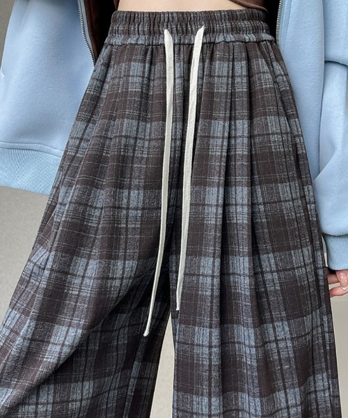 Ritzy(リッツィー)の「チェック柄 イージーワイドパンツ(その他パンツ・レディース・チャコールグレー/ネイビー/モカ・M/L)」の17枚目の写真
