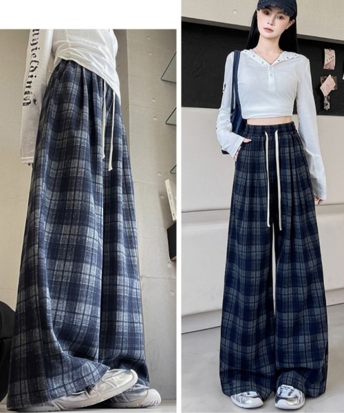 Ritzy(リッツィー)の「チェック柄 イージーワイドパンツ(その他パンツ・レディース・チャコールグレー/ネイビー/モカ・M/L)」の22枚目の写真