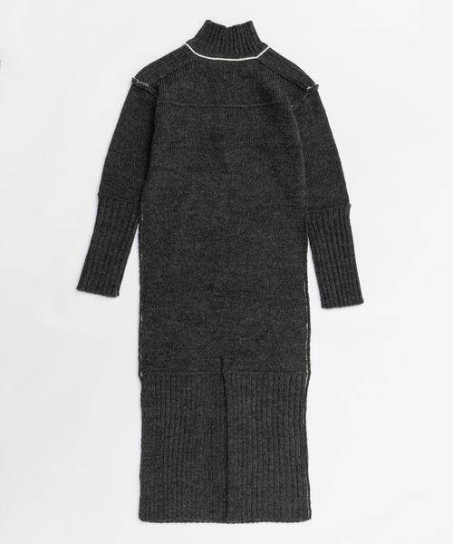 PRANK PROJECT（プランクプロジェクト）の「フロントZIPニットワンピース / Front Zip Knit One-Piece（ワンピース・レディース・イエロー/チャコールグレー・FREE）」の15枚目の写真