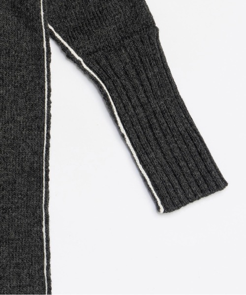 PRANK PROJECT（プランクプロジェクト）の「フロントZIPニットワンピース / Front Zip Knit One-Piece（ワンピース・レディース・イエロー/チャコールグレー・FREE）」の14枚目の写真