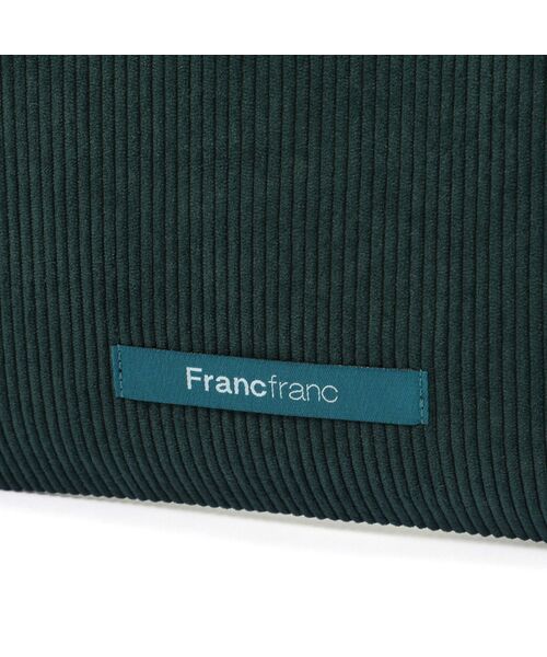 Francfranc(フランフラン)の「ロゴトート コーデュロイ S グリーン A4 通勤 通学 トートバッグ 鞄 サブバッグ(トートバッグ・レディース・グリーン・FREE)」の4枚目の写真