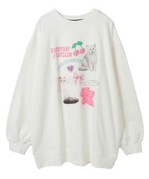 Candy Stripper | CAT CLUB SWEAT ワンピース(スウェット)