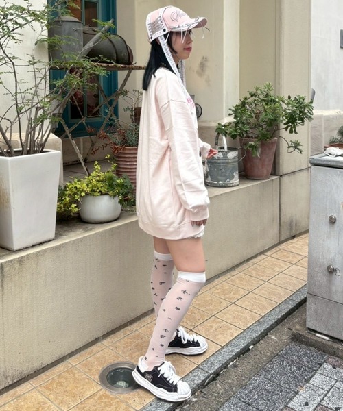 Candy Stripper（キャンディストリッパー）の「CAT CLUB SWEAT ワンピース（スウェット・レディース・オフホワイト/ブラック/ピンク/ブラウン・FREE）」の21枚目の写真