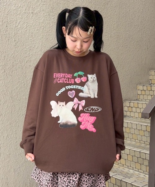セール】CAT CLUB SWEAT ワンピース（スウェット）｜Candy Stripper