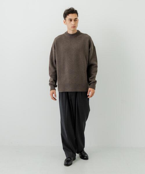 セール】new basic WOOL CASHMERE CHUNKY SWEATER（ニット/セーター
