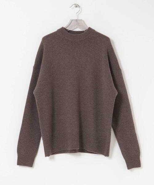 URBAN RESEARCH（アーバンリサーチ）の「new basic　WOOL CASHMERE CHUNKY SWEATER（ニット/セーター・メンズ・ブラウン/チャコールグレー・X-LARGE/LARGE/MEDIUM）」の4枚目の写真