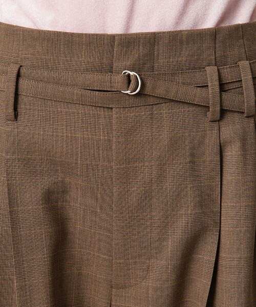 AEWEN MATOPH ベルトパンツ AEWEN MATOPH＞パターンベルトパンツ - ファッション通販 MAGASEEK