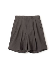 HAVERSACK（ハバーザック）の「HAVERSACK ATTIRE ポリエステルウール タックショートパンツ（その他パンツ）」
