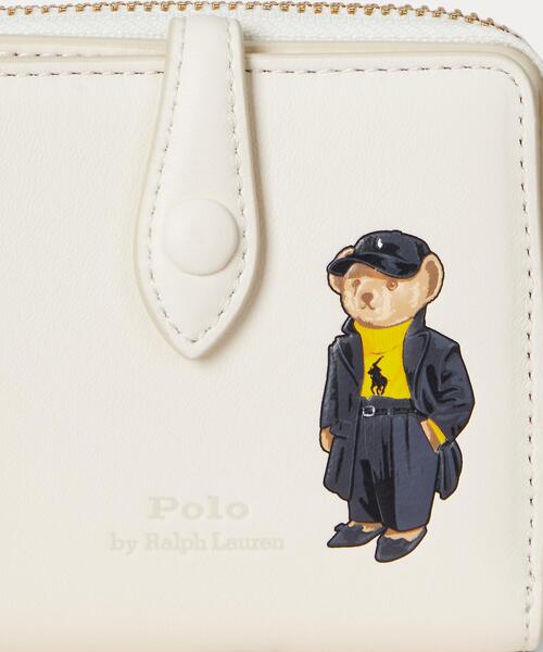 ポロラルフローレン ポロベア　コンパクトウォレット　折り財布　新品 Polo ベア レザー コンパクト ウォレット（財布）｜POLO RALPH LAUREN