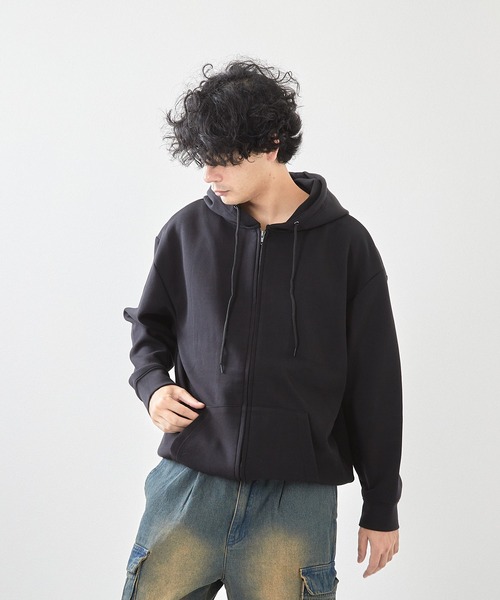 VIBGYOR（ヴィブジョー）の「TCポンチフルZIPパーカー(CN)（パーカー・メンズ・杢グレー/ブラック/ライトグレー・LARGE/X-LARGE/MEDIUM）」の8枚目の写真