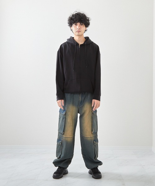 VIBGYOR（ヴィブジョー）の「TCポンチフルZIPパーカー(CN)（パーカー・メンズ・杢グレー/ブラック/ライトグレー・LARGE/X-LARGE/MEDIUM）」の9枚目の写真