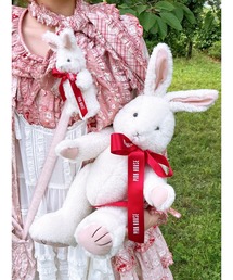 モモンガハウス（うさぎとヤギ）ピンク   秋（夏）春仕様  1850円 PINK HOUSE｜ピンクハウスのトピックス「待望の「バラ園うさぎ