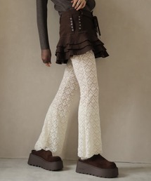 Ulysses | 総レースフレアイージーパンツ(その他パンツ)