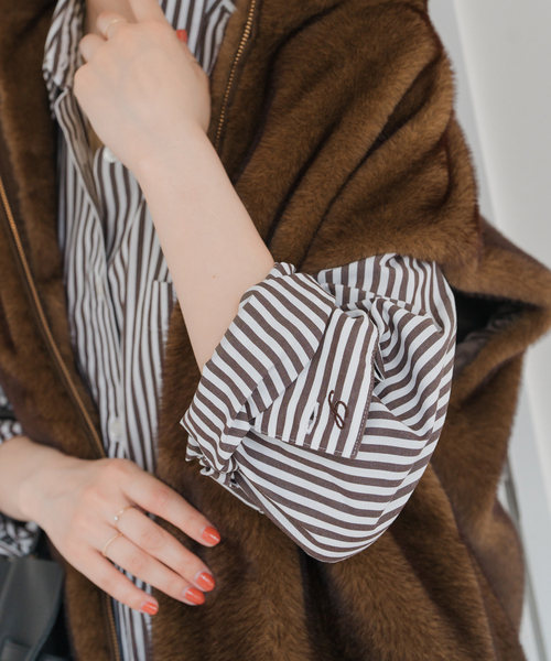 Spick & Span（スピックアンドスパン）の「《WEB限定 / 追加2》50コットンオーバーシャツ（シャツ/ブラウス・レディース・カーキ/その他4・FREE）」の16枚目の写真