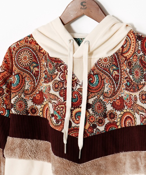 チャイハネ（チャイハネ）の「【チャイハネ】ファーベルフーディー（パーカー・レディース・グリーン/ホワイト/ブラック・FREE）」の5枚目の写真