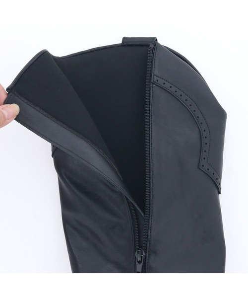 byあしながおじさん（バイアシナガオジサン）の「ウェスタンカバーロングブーツ　8990035（ブーツ・レディース・グレー/ブラック・S/M/L/LL）」の11枚目の写真