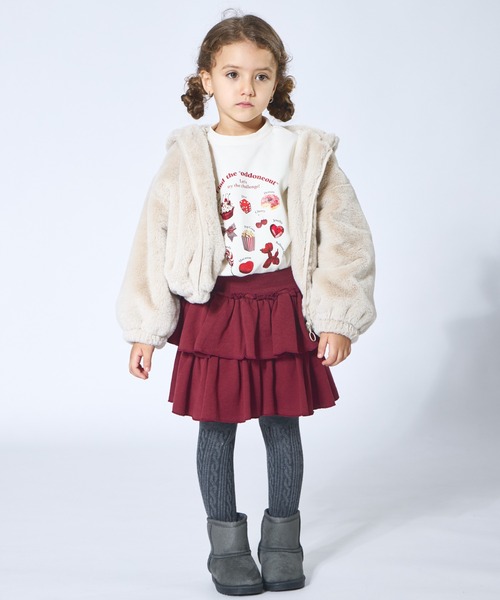 pairmanon（ペアマノン）の「【洗える】【軽い】【あたたかい】ふわふわ ファー ジップ フード付き ジャケット（その他アウター・キッズ・ブラウン/ライトベージュ・100/110/120/130/140/150/90）」の22枚目の写真