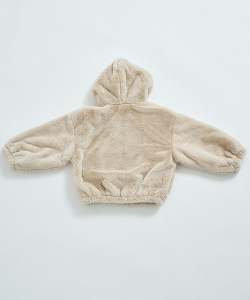 pairmanon（ペアマノン）の「【洗える】【軽い】【あたたかい】ふわふわ ファー ジップ フード付き ジャケット（その他アウター・キッズ・ブラウン/ライトベージュ・100/110/120/130/140/150/90）」の17枚目の写真