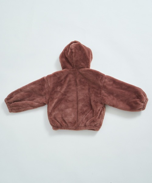 pairmanon（ペアマノン）の「【洗える】【軽い】【あたたかい】ふわふわ ファー ジップ フード付き ジャケット（その他アウター・キッズ・ブラウン/ライトベージュ・100/110/120/130/140/150/90）」の19枚目の写真