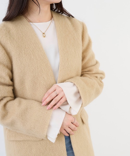 MICA&DEAL（マイカ＆ディール）の「ギャザーカフスブラウス（シャツ/ブラウス・レディース・オフホワイト/ブラック・FREE）」の22枚目の写真