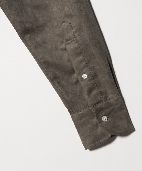 A DAY IN THE LIFE UNITED ARROWS(アデイインザライフユナイテッドアローズ)の「スエードライク カッタウェイカラーシャツ<A DAY IN THE LIFE>(シャツ/ブラウス・メンズ・オリーブ/モカ/ネイビー・XL/M/L/S)」の9枚目の写真