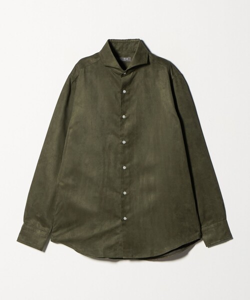 A DAY IN THE LIFE UNITED ARROWS(アデイインザライフユナイテッドアローズ)の「スエードライク カッタウェイカラーシャツ<A DAY IN THE LIFE>(シャツ/ブラウス・メンズ・オリーブ/モカ/ネイビー・XL/M/L/S)」の12枚目の写真