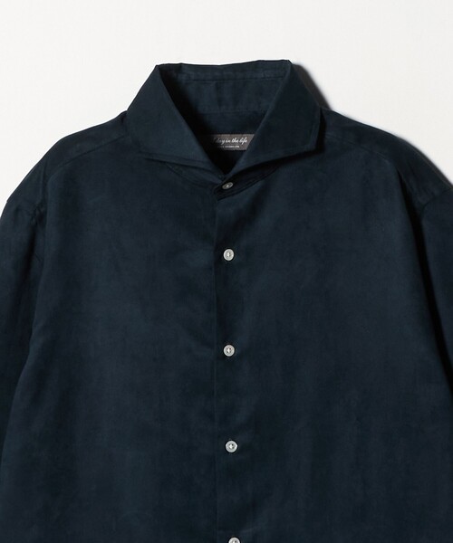 A DAY IN THE LIFE UNITED ARROWS(アデイインザライフユナイテッドアローズ)の「スエードライク カッタウェイカラーシャツ<A DAY IN THE LIFE>(シャツ/ブラウス・メンズ・オリーブ/モカ/ネイビー・XL/M/L/S)」の18枚目の写真