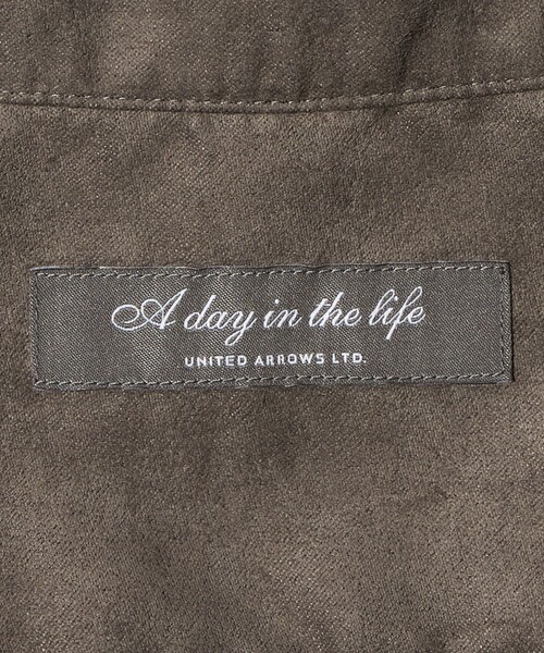 A DAY IN THE LIFE UNITED ARROWS(アデイインザライフユナイテッドアローズ)の「スエードライク カッタウェイカラーシャツ<A DAY IN THE LIFE>(シャツ/ブラウス・メンズ・オリーブ/モカ/ネイビー・XL/M/L/S)」の4枚目の写真