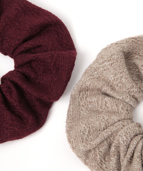 GLOBAL WORK（グローバルワーク）の「ニットシュシュ/599552（その他ヘアアクセサリー・レディース・レッド/ブラック/ベージュ/ホワイト・FREE）」の8枚目の写真