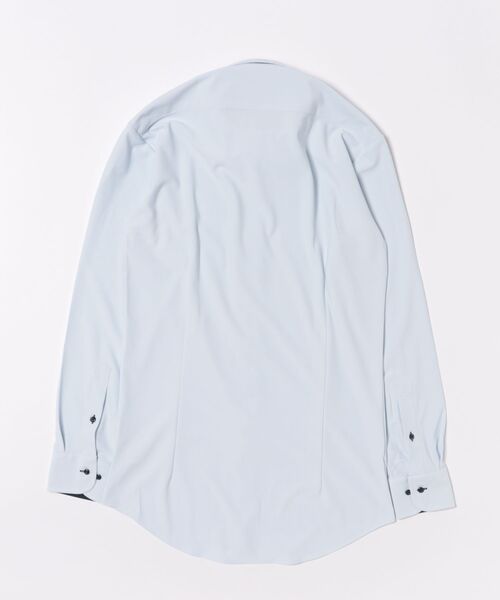 TOKYO SHIRTS(トウキョウシャツ)の「形態安定ノンアイロン ボタンダウン 長袖ストレッチビジネスワイシャツ(大きいサイズ・長いサイズ)(ビジネスシャツ・メンズ・サックスブルー・首回り39cm-裄丈88cm/首回り41cm-裄丈90cm/首回り42cm-裄丈90cm/首回り45cm-裄丈86cm/首回り45cm-裄丈90cm/首回り47cm-裄丈86cm/首回り47cm-裄丈90cm/首回り43cm-裄丈90cm/首回り45cm-裄丈82cm)」の7枚目の写真