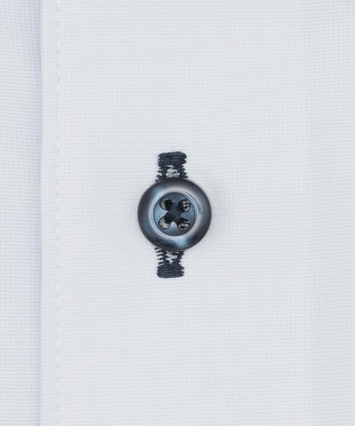 TOKYO SHIRTS(トウキョウシャツ)の「形態安定ノンアイロン ボタンダウン 長袖ストレッチビジネスワイシャツ(大きいサイズ・長いサイズ)(ビジネスシャツ・メンズ・サックスブルー・首回り39cm-裄丈88cm/首回り41cm-裄丈90cm/首回り42cm-裄丈90cm/首回り45cm-裄丈86cm/首回り45cm-裄丈90cm/首回り47cm-裄丈86cm/首回り47cm-裄丈90cm/首回り43cm-裄丈90cm/首回り45cm-裄丈82cm)」の4枚目の写真