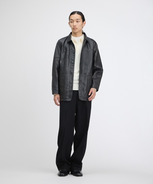 REDE×BIGMAC Leather Chore Coat（カバーオール）｜FRONT 11201