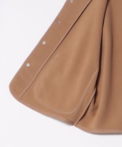 Vincent et Mireille（バンソンエミレイユ）の「【Vincent et Mireille】FLEECE VEST（ベスト・レディース・ブラック/ベージュ・36）」の4枚目の写真