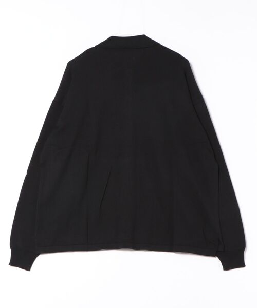 Bling Leads（ブリングリーズ）の「【RES】【Bling leads】綿ﾚｰﾖﾝﾆｯﾄｼｬﾂ（シャツ/ブラウス・メンズ・ブラック/アイボリー・LARGE/MEDIUM）」の3枚目の写真