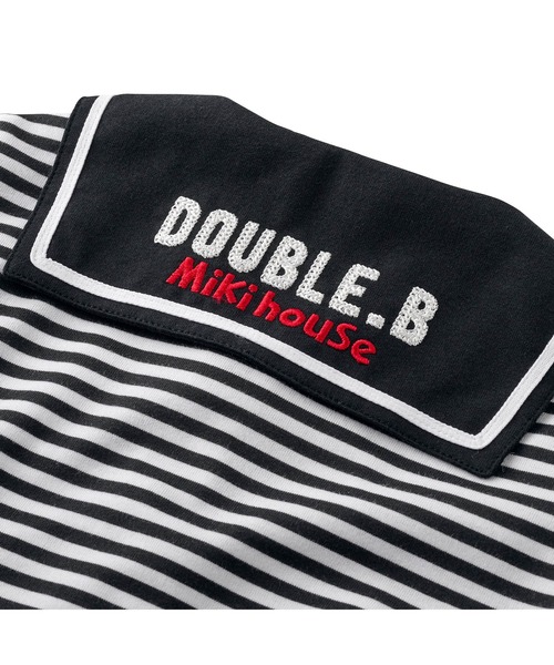 DOUBLE_B(ダブルビー)の「セーラーカラーの半袖ブラウス(シャツ/ブラウス・キッズ・ブラック/マルチ・80cm/90cm/70cm)」の6枚目の写真