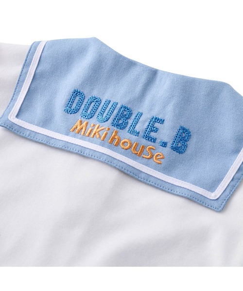 DOUBLE_B(ダブルビー)の「セーラーカラーの半袖ブラウス(シャツ/ブラウス・キッズ・ブラック/マルチ・80cm/90cm/70cm)」の10枚目の写真