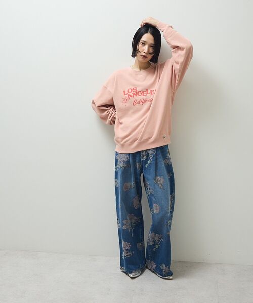 RUSSELL（ラッセル）の「■RUSSELL アソートプリントスウェット（スウェット・レディース・杢グレー/ライトピンク/チャコールグレー・FREE）」の5枚目の写真