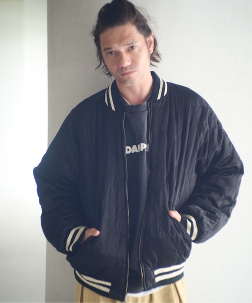 ADAM PATEK(アダムパテック)の「ADAMPATEK/aged velour souvenir jacket/エイジング加工リバーシブルベロアスカジャン(AP2523010)(スカジャン・レディース・ブラック×ブラック/ブラック×ホワイト・1/2)」の18枚目の写真