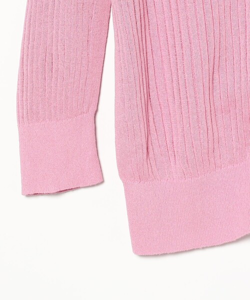 Demi-Luxe BEAMS（デミルクス ビームス）の「SLOANE / 14ゲージ ワイドリブ カーディガン（カーディガン/ボレロ・レディース・ブラック/ホワイト/ピンク・1/2）」の22枚目の写真