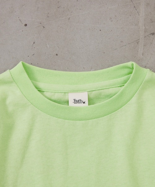 Fluffy BROTHERS(フラッフィーブラザーズ)の「プリントロンT(大人サイズ)(Tシャツ/カットソー・メンズ・ライトグリーン/オフホワイト・L/M/XL)」の9枚目の写真