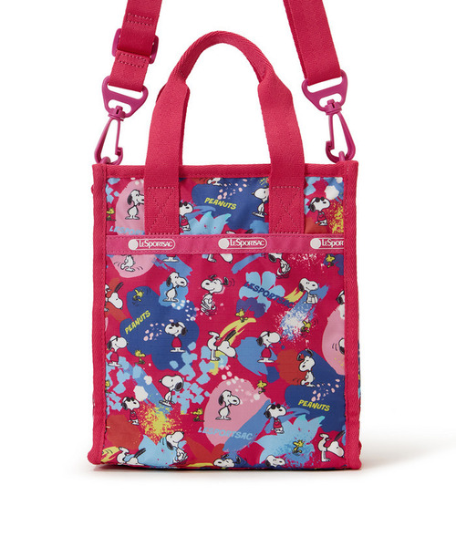 LeSportsac(レスポートサック)の「MINI N/S TOTE ピーナッツプレイタイム(ショルダーバッグ・レディース・ピンク・FREE)」の6枚目の写真