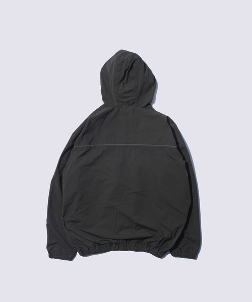 and wander/アンドワンダー】ROA garment dye nylon hooded jacket