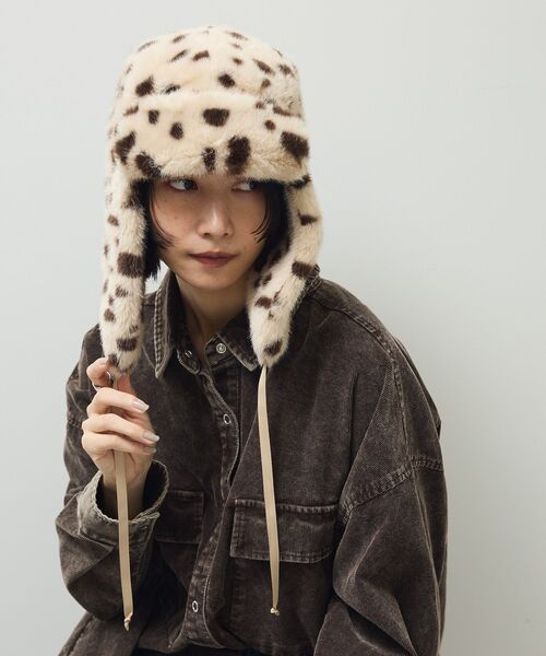 CONTROL FREAK（コントロールフリーク）の「■別注 CONTROLFREAK フライトキャップ（ニットキャップ/ビーニー・レディース・ベージュ/アイボリー・FREE）」の9枚目の写真