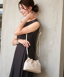 Jines | ギャザーショルダーバッグ【MALRON/マルロン】(ショルダーバッグ)