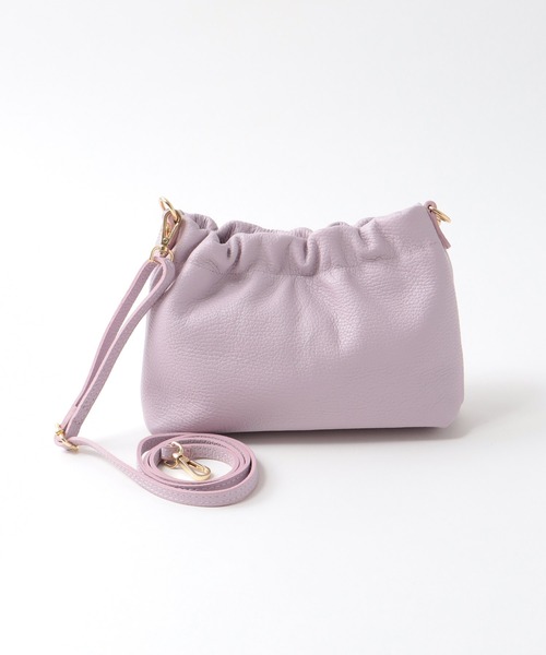 Jines（ジネス）の「ギャザーショルダーバッグ【MALRON/マルロン】（ショルダーバッグ・レディース・ホワイト・フリー）」の9枚目の写真