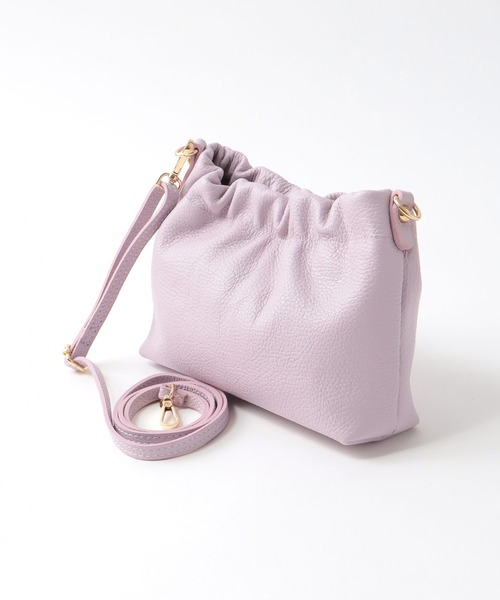 Jines（ジネス）の「ギャザーショルダーバッグ【MALRON/マルロン】（ショルダーバッグ・レディース・ホワイト・フリー）」の8枚目の写真