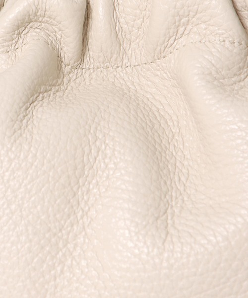 Jines（ジネス）の「ギャザーショルダーバッグ【MALRON/マルロン】（ショルダーバッグ・レディース・ホワイト・フリー）」の14枚目の写真