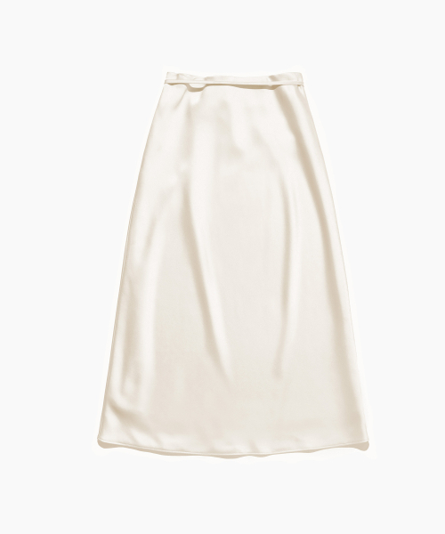 TTUDEMENT(トュードメント)の「SATIN LONG SKIRT CREAM(スカート・レディース・その他・LARGE/SMALL/MEDIUM)」の3枚目の写真